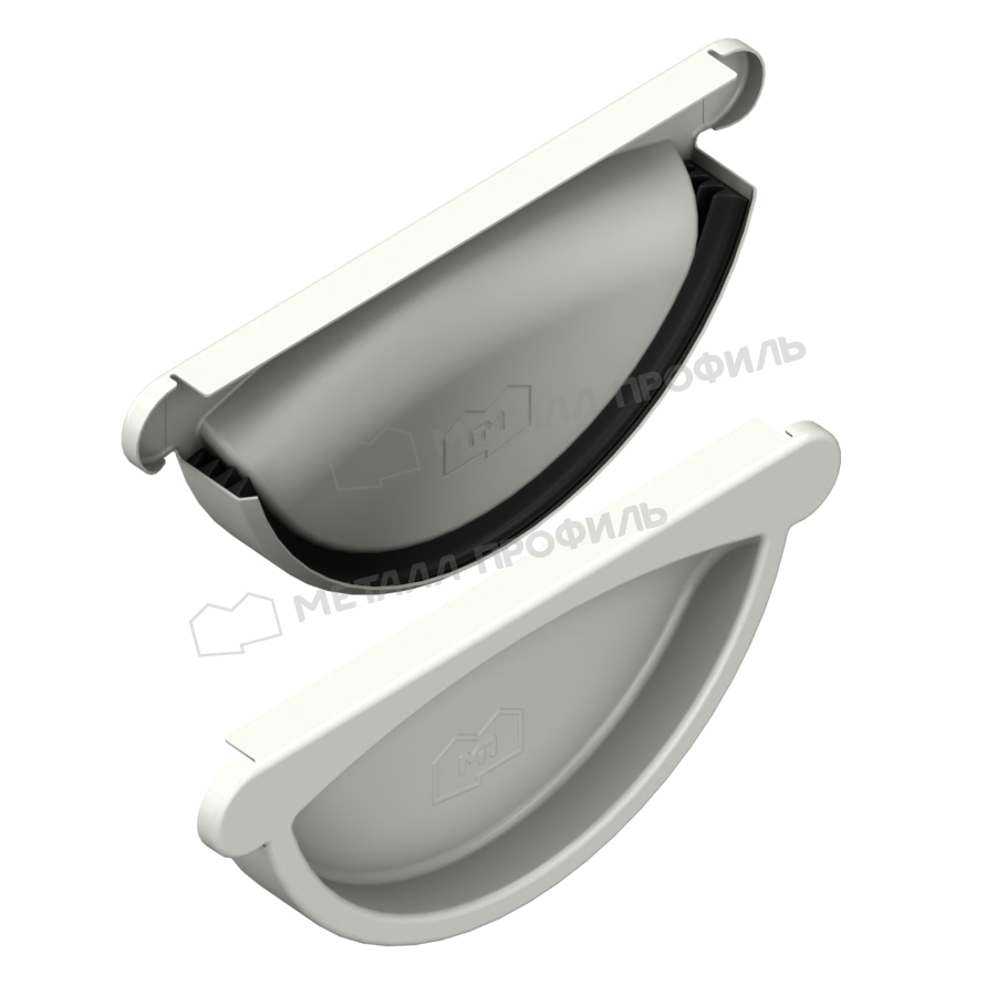 Заглушка желоба МЕТАЛЛ ПРОФИЛЬ GRANDSYSTEM D125 Ral 9010