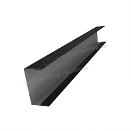 Планка стойки забора 60мм 35х60 х 2500 (VikingMP-01-9005-0.45)
